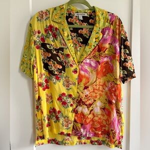Urban Outfitters Multicolor Floral Button Down Shirt